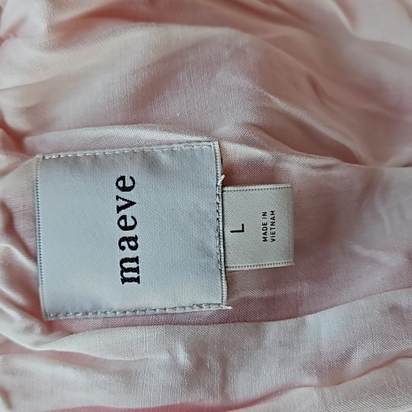 Anthropologie Maeve Halter Top Scarf Bubble-Hem Tank Red and White Strip… - Picture 7 of 9